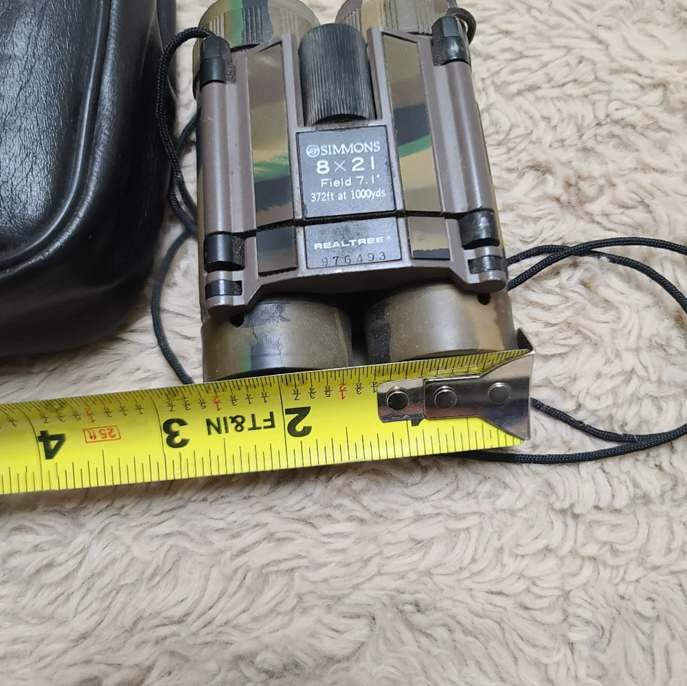 Simons Realtree Binoculars Camouflage, 8 X 21, F 7.1, 372 Feet At 1000 Yards